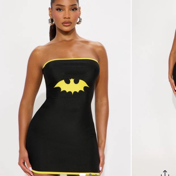 Fashion Nova Dresses & Skirts - Fashion Nova Bat Hero Costume - Black/Yellow